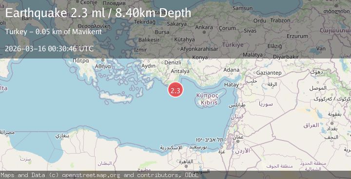 Map of EASTERN MEDITERRANEAN SEA