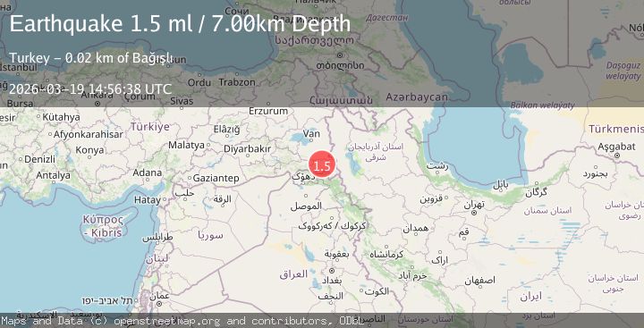 Map of TURKEY-IRAQ BORDER REGION