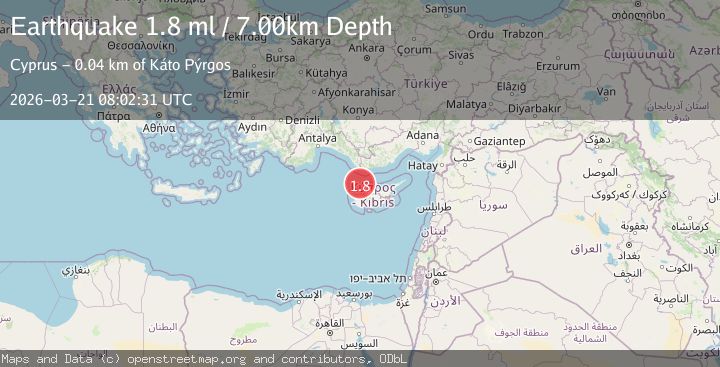 Map of CYPRUS REGION