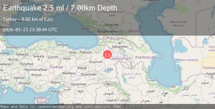 Map of EASTERN TURKEY