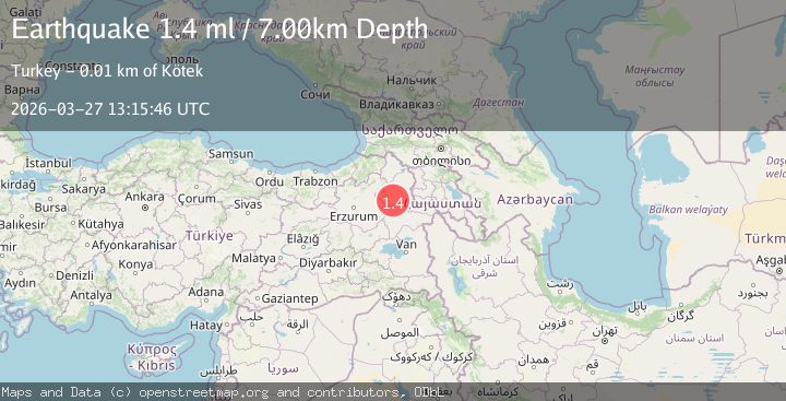 Map of EASTERN TURKEY