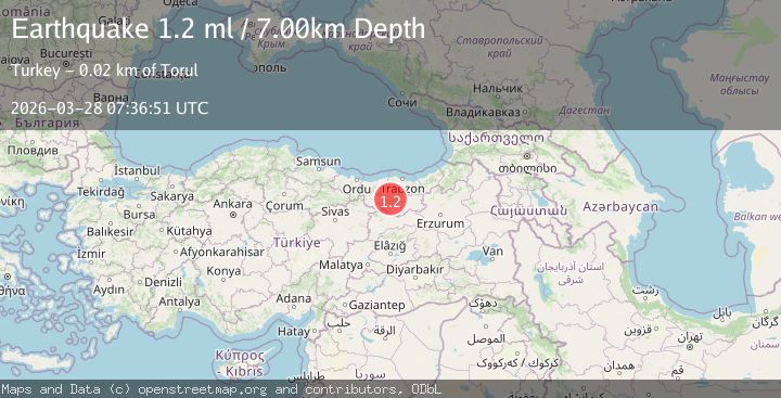 Map of EASTERN TURKEY