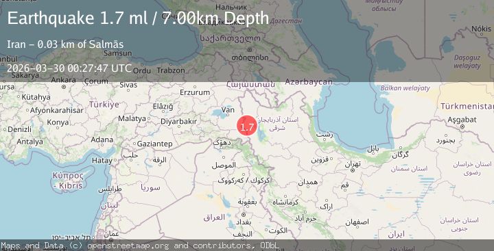 Map of TURKEY-IRAN-IRAQ BORDER REGION