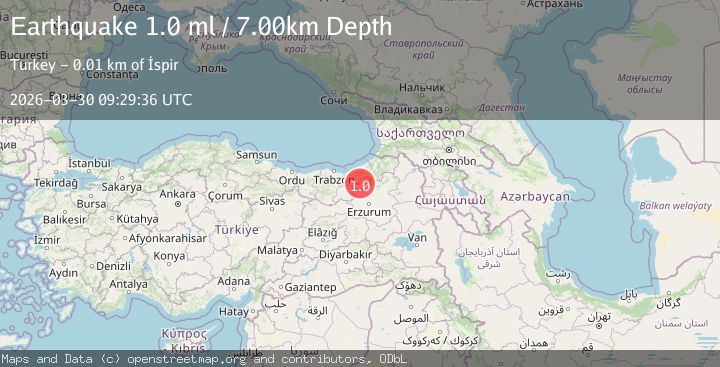 Map of EASTERN TURKEY
