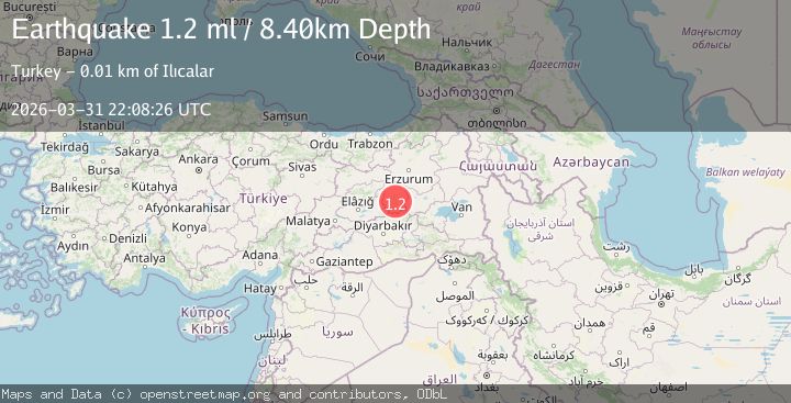 Map of EASTERN TURKEY