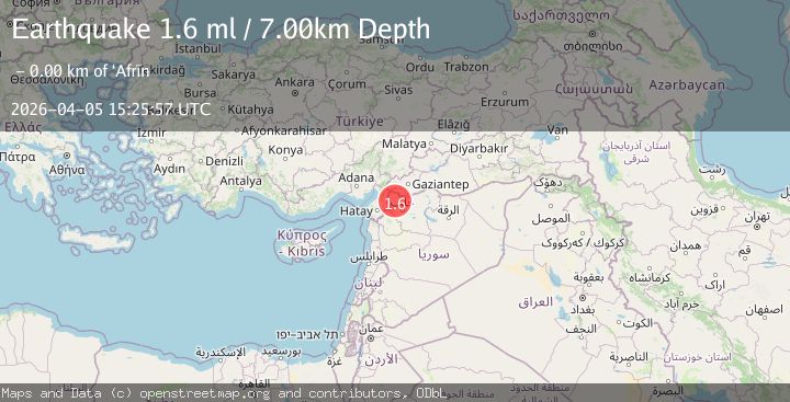Map of TURKEY-SYRIA BORDER REGION