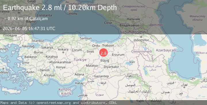 Map of EASTERN TURKEY