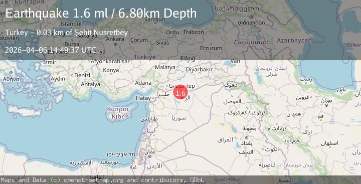 Map of TURKEY-SYRIA BORDER REGION