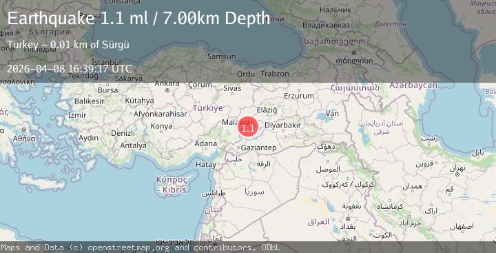 Map of EASTERN TURKEY