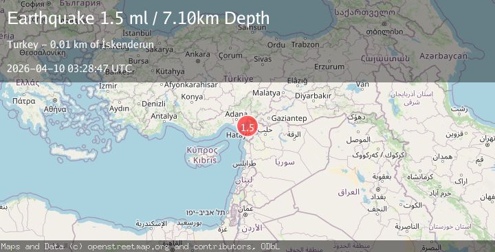 Map of TURKEY-SYRIA BORDER REGION