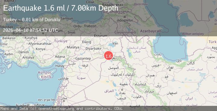 Map of TURKEY-SYRIA-IRAQ BORDER REGION