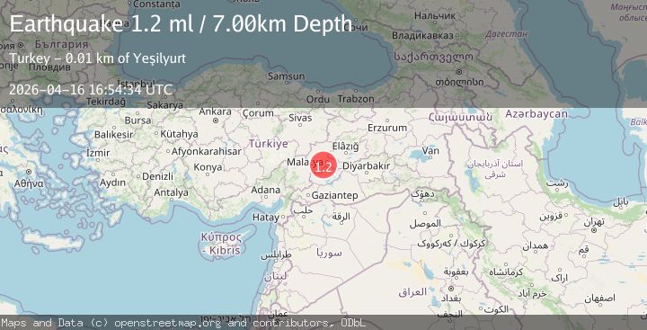 Map of EASTERN TURKEY