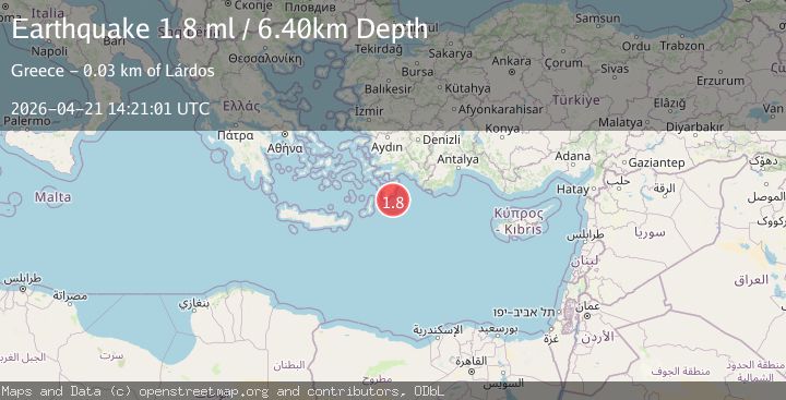 Map of EASTERN MEDITERRANEAN SEA