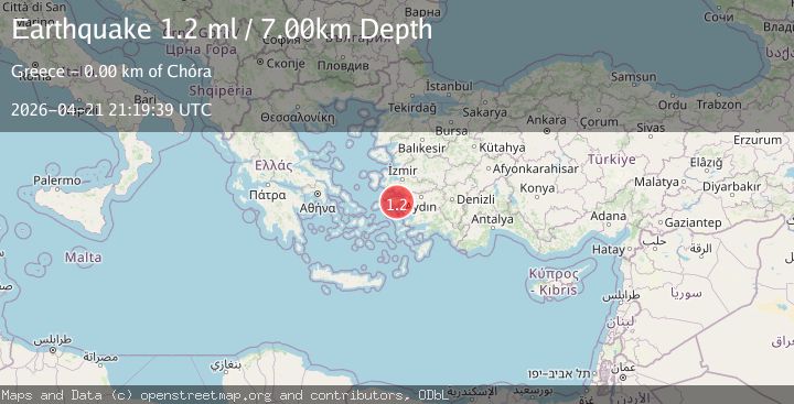 Map of DODECANESE ISLANDS, GREECE