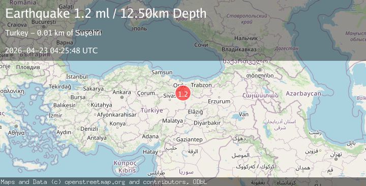 Map of EASTERN TURKEY