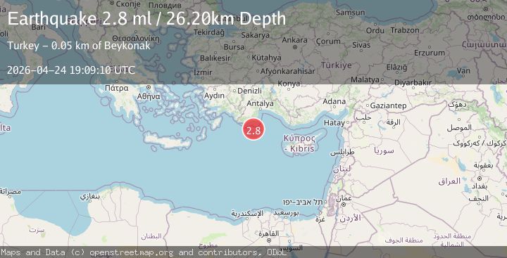 Map of EASTERN MEDITERRANEAN SEA