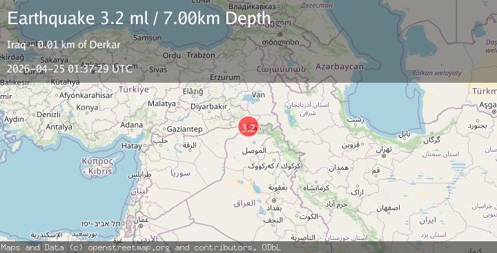 Map of TURKEY-SYRIA-IRAQ BORDER REGION