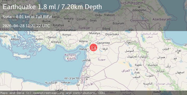 Map of TURKEY-SYRIA BORDER REGION