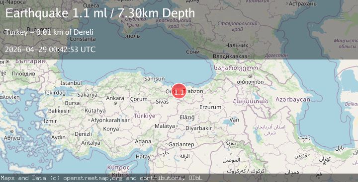 Map of EASTERN TURKEY