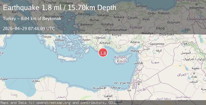 Map of EASTERN MEDITERRANEAN SEA