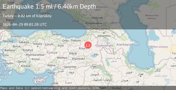 Map of EASTERN TURKEY