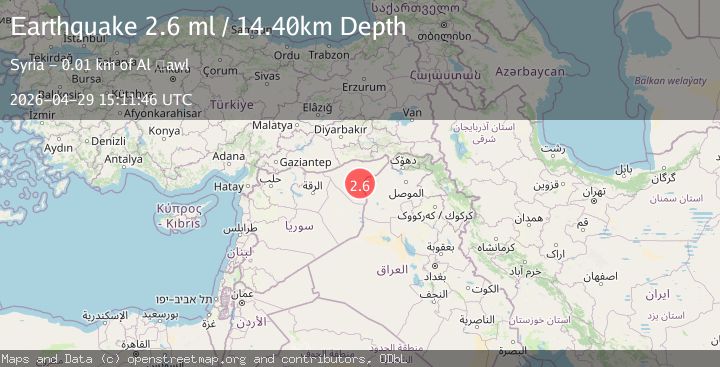 Map of SYRIA-IRAQ BORDER REGION