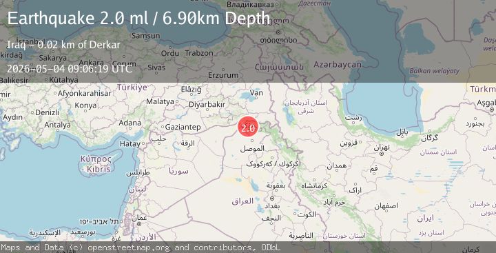 Map of TURKEY-SYRIA-IRAQ BORDER REGION