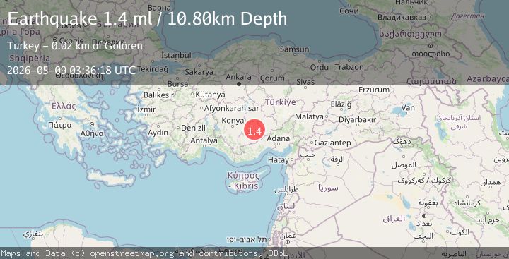 Map of CENTRAL TURKEY