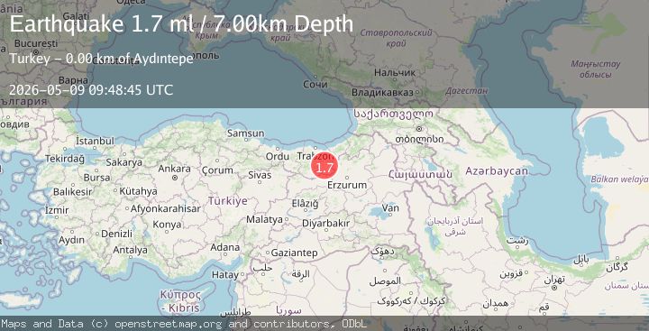 Map of EASTERN TURKEY