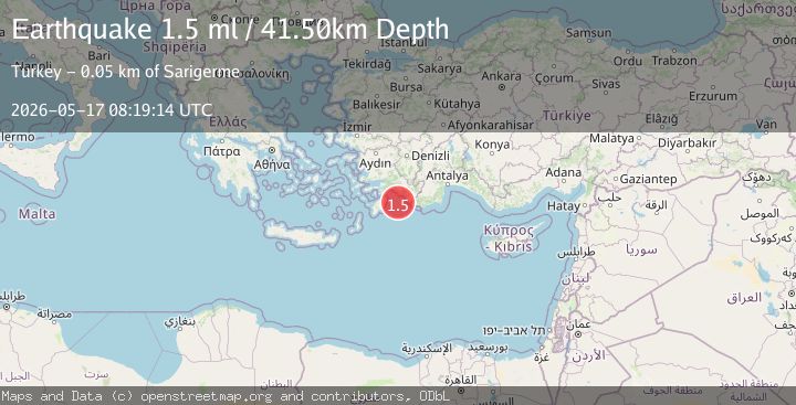Map of DODECANESE IS.-TURKEY BORDER REG