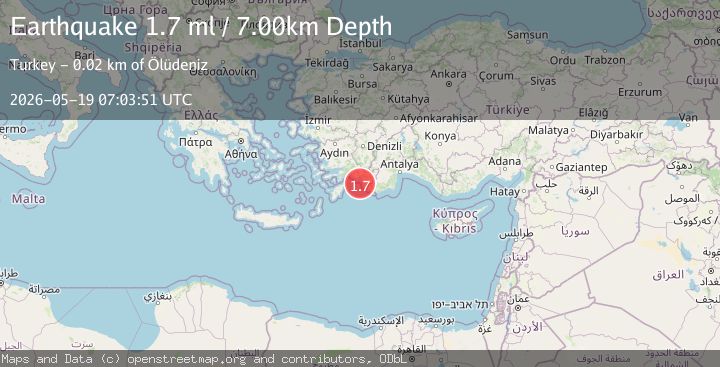 Map of DODECANESE IS.-TURKEY BORDER REG