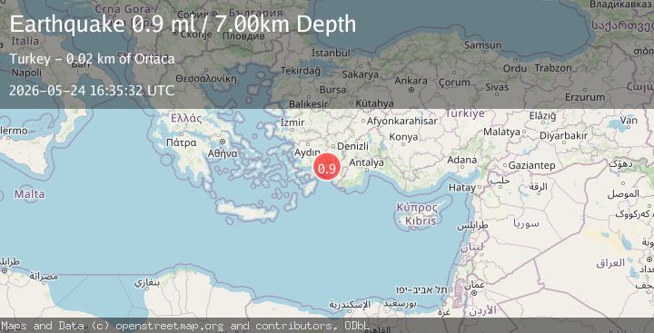Map of DODECANESE IS.-TURKEY BORDER REG