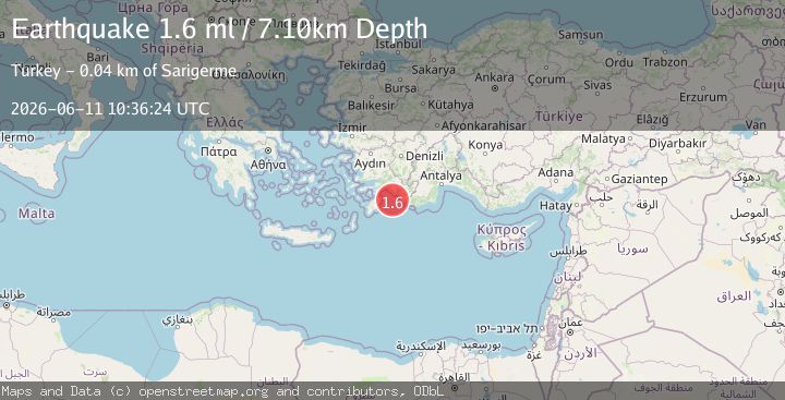 Map of DODECANESE IS.-TURKEY BORDER REG