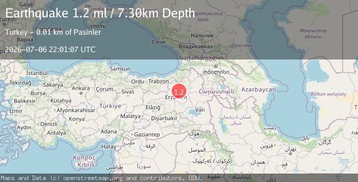 Map of EASTERN TURKEY