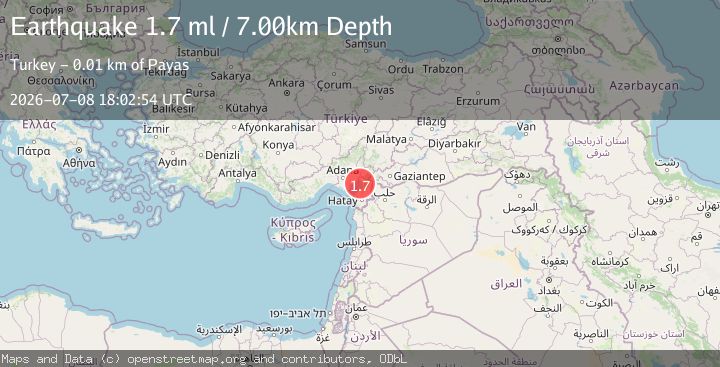 Map of TURKEY-SYRIA BORDER REGION
