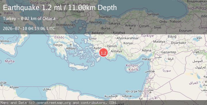 Map of DODECANESE IS.-TURKEY BORDER REG
