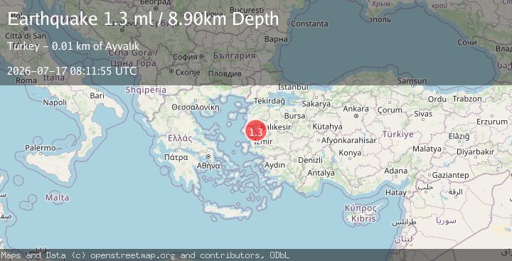 Map of NEAR THE COAST OF WESTERN TURKEY