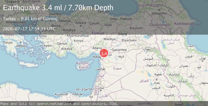 Map of TURKEY-SYRIA BORDER REGION