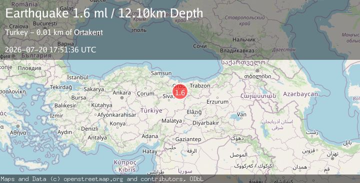 Map of EASTERN TURKEY