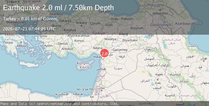 Map of TURKEY-SYRIA BORDER REGION