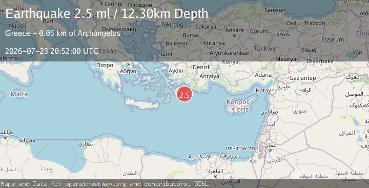 Map of EASTERN MEDITERRANEAN SEA