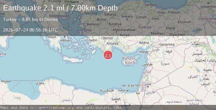 Map of EASTERN MEDITERRANEAN SEA