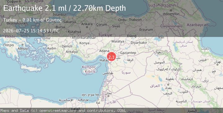Map of TURKEY-SYRIA BORDER REGION