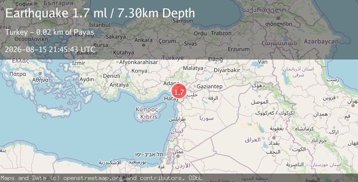 Map of TURKEY-SYRIA BORDER REGION