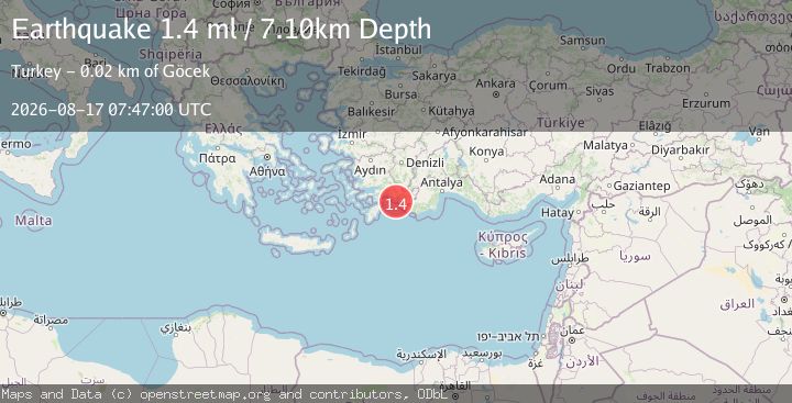 Map of DODECANESE IS.-TURKEY BORDER REG