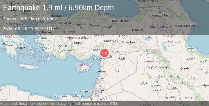 Map of TURKEY-SYRIA BORDER REGION