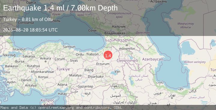 Map of EASTERN TURKEY