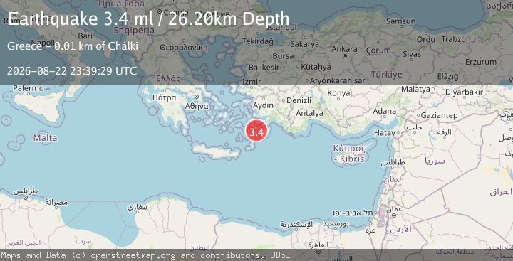 Map of DODECANESE IS.-TURKEY BORDER REG