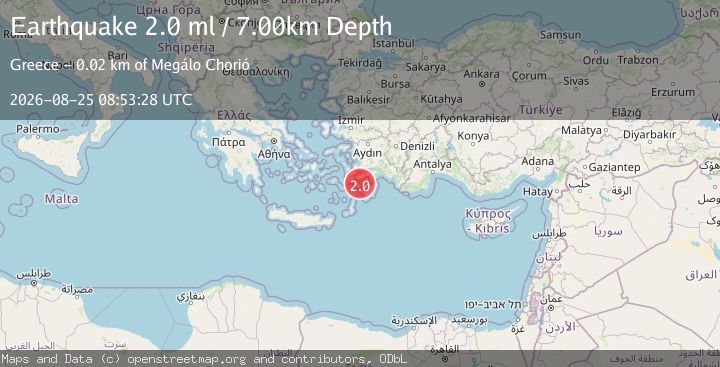Map of DODECANESE IS.-TURKEY BORDER REG