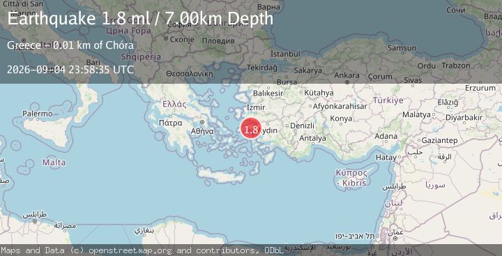 Map of DODECANESE ISLANDS, GREECE